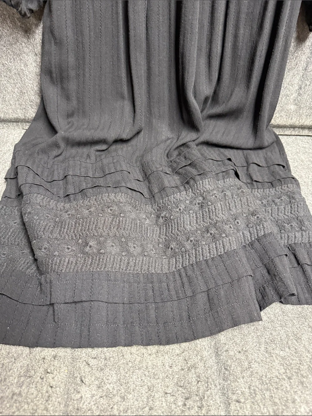 By Together black Midi Dress with Button Front - Picture 4 of 6
